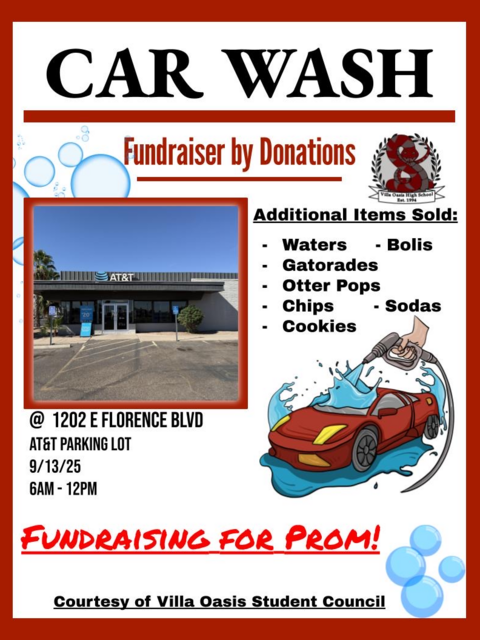 Car Wash, 9/13, 6 a.m-12 p.m.